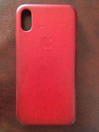 Husa piele Leather Case Originala iPhone X Xs 10 Rosie Product Red
