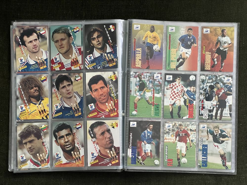 Panini World Cup 1998 Franta 98 Set Complet 100 Trading Cards / Binder