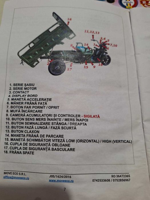 Triciclu electric Cargo 500 EEC