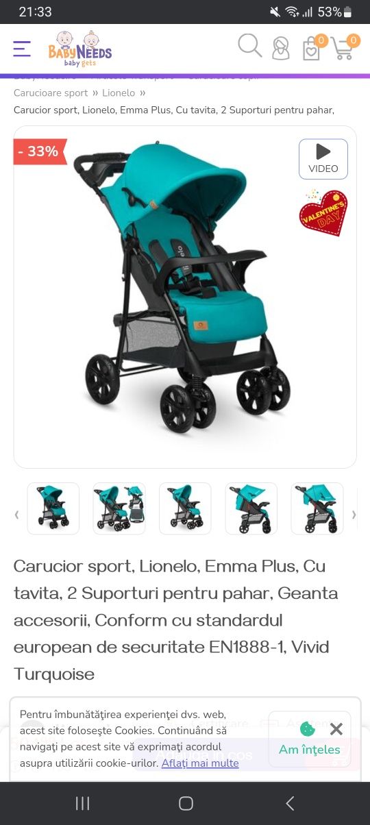 Carucior Sport Lionelo Emma plus