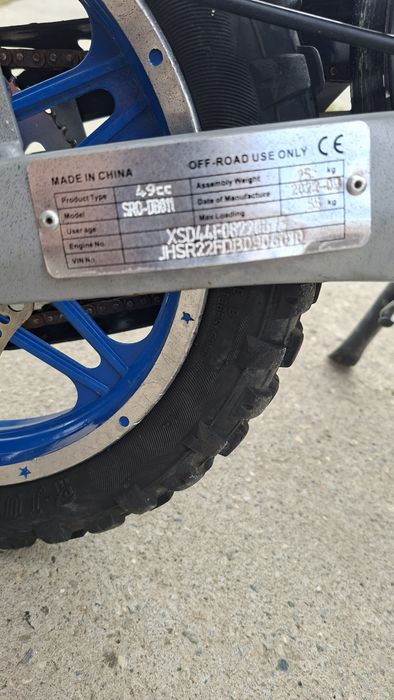 Motocross poketbike 49 cm3
