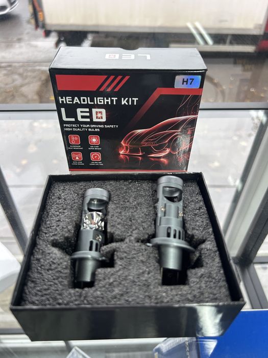 Bec LED H7 Canbus cu Lupă – Lumină Puternică, Fără Erori