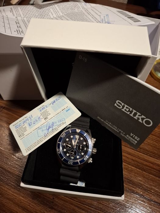 Vand ceas Seiko Solar Cronograf