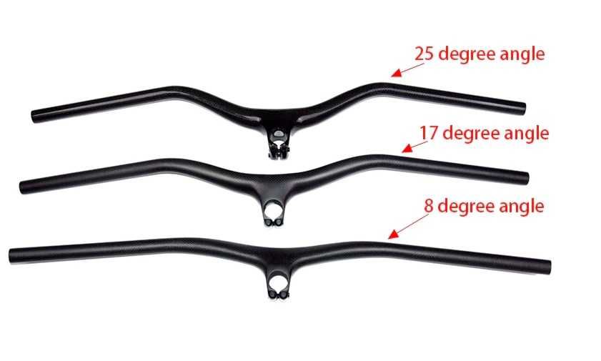 Ghidon MTB pipa integrata -8grade carbon nou 730mm 80 90 100mm