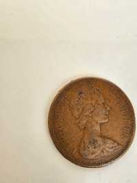 Монета от два пенса с лика на Елизабет II
Година - 1971