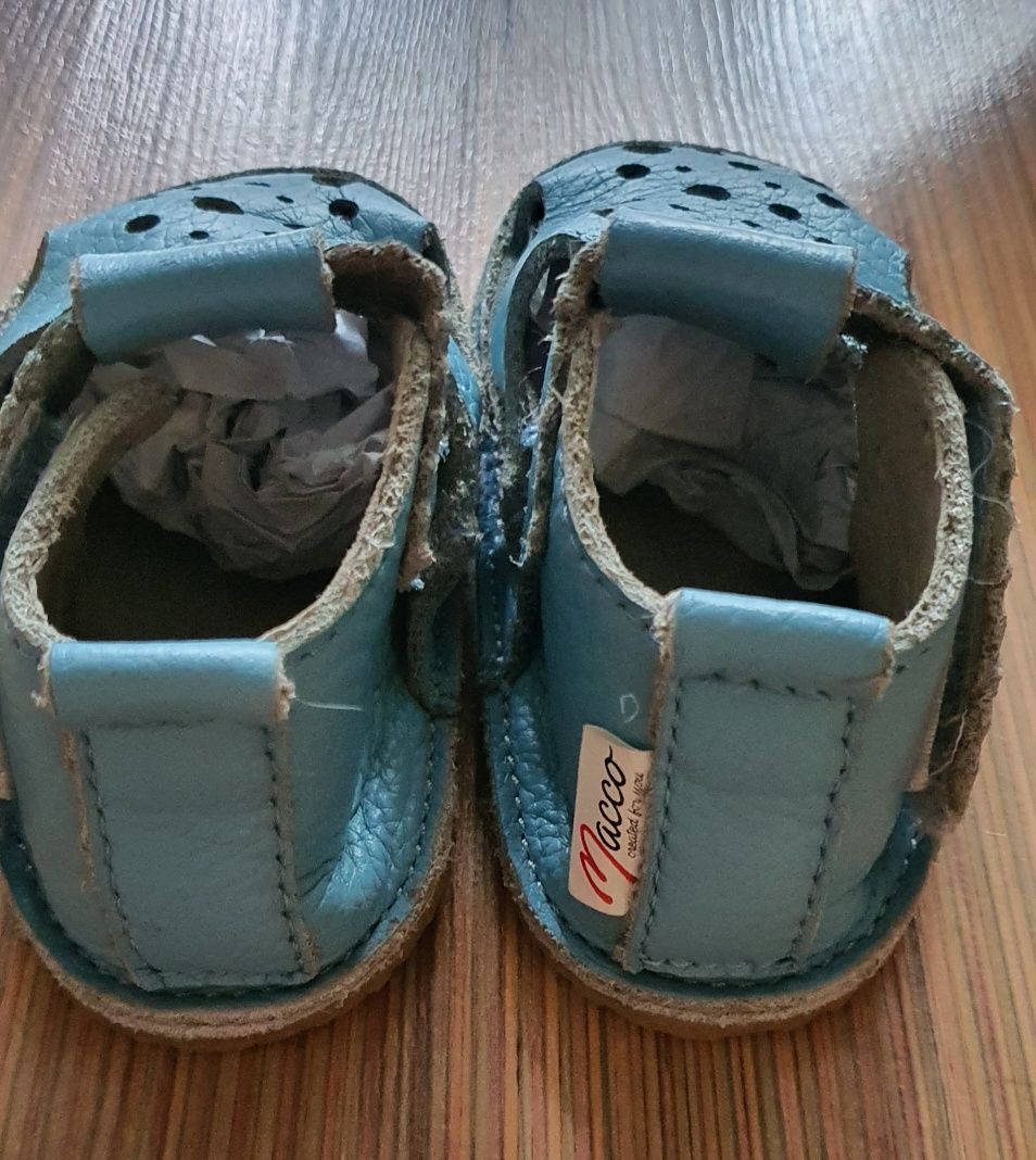 Sandale Barefoot Copii Piele Naturala, marimea 19.
Macco