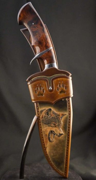 Cutit vinatoare colectie DAMASCUS made by Jan Hafinec cutit