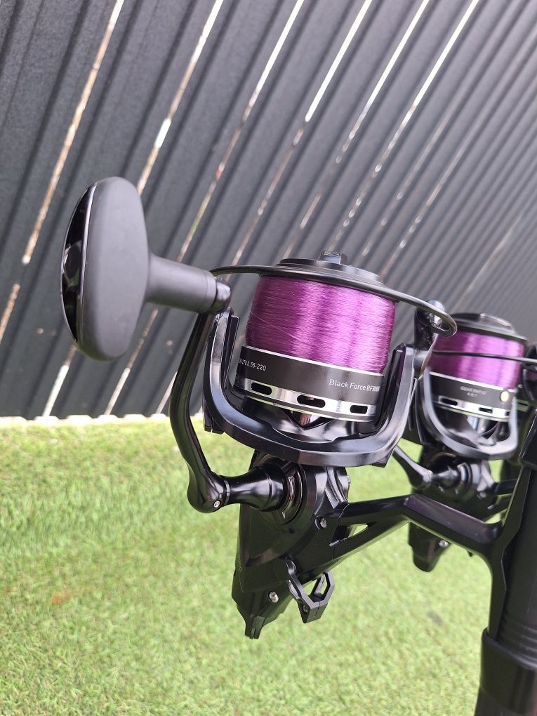 Set 4 Viper 3.6m , 3.5 lbs, 2 seg + 4 Mulinete Black Force 8000
