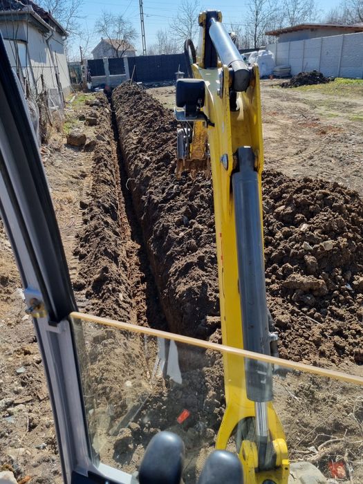 Inchiriez miniexcavator excavator, sapaturi, fose, canalizari