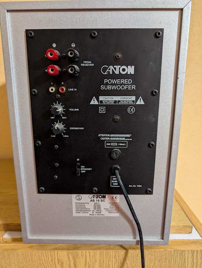 Активен Subwoofer CANTON AS 15 SC