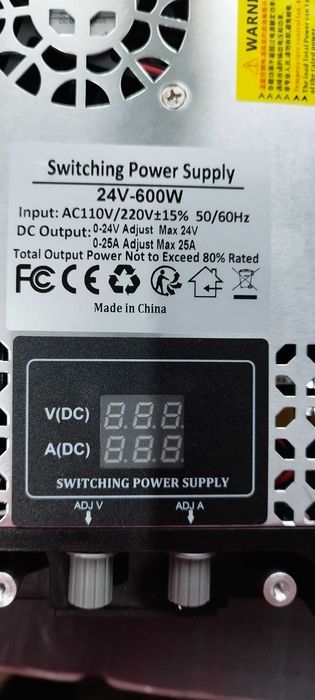 Импулсно power supply 12V 50A 600W трансформатор AC към DC