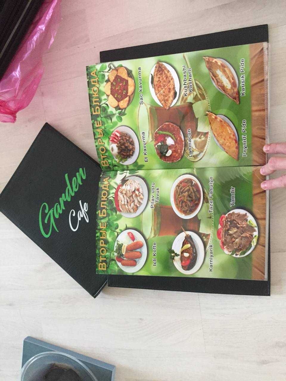 Дизайн и изготовление Кожаных книг с логотипом для ресторана и кафе!