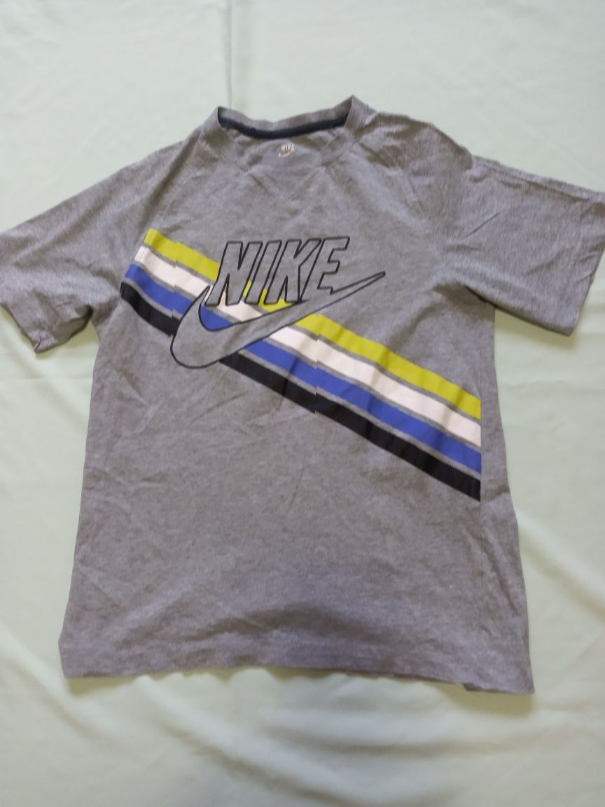 Set blugi 3/4+cămașă+tricou, H&M/Nike, 152 (11-12 ani)