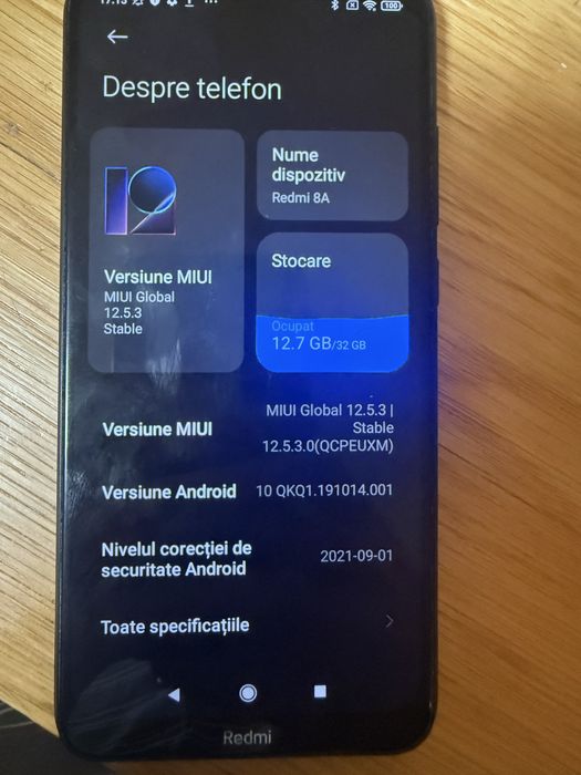Telefon mobil Xiaomi Redmi 8A, Dual SIM, 32GB, 4G, Midnight Black