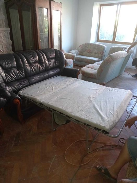 set canapea si fotolii de piele