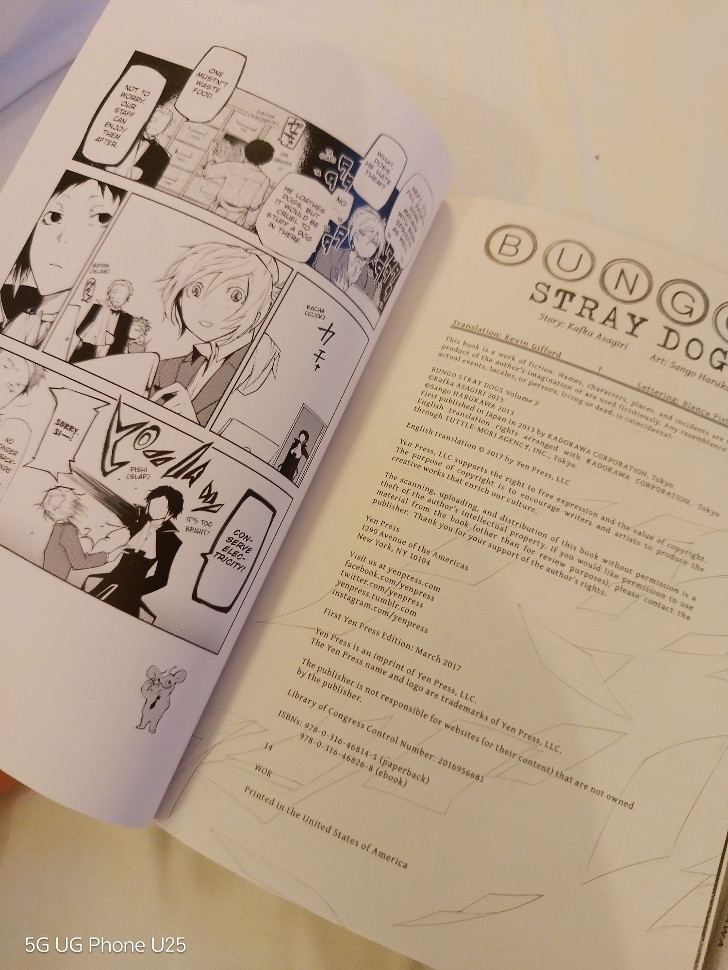 BSD/Bungo Stray Dogs manga (манга) vol. 1 & vol.2  2