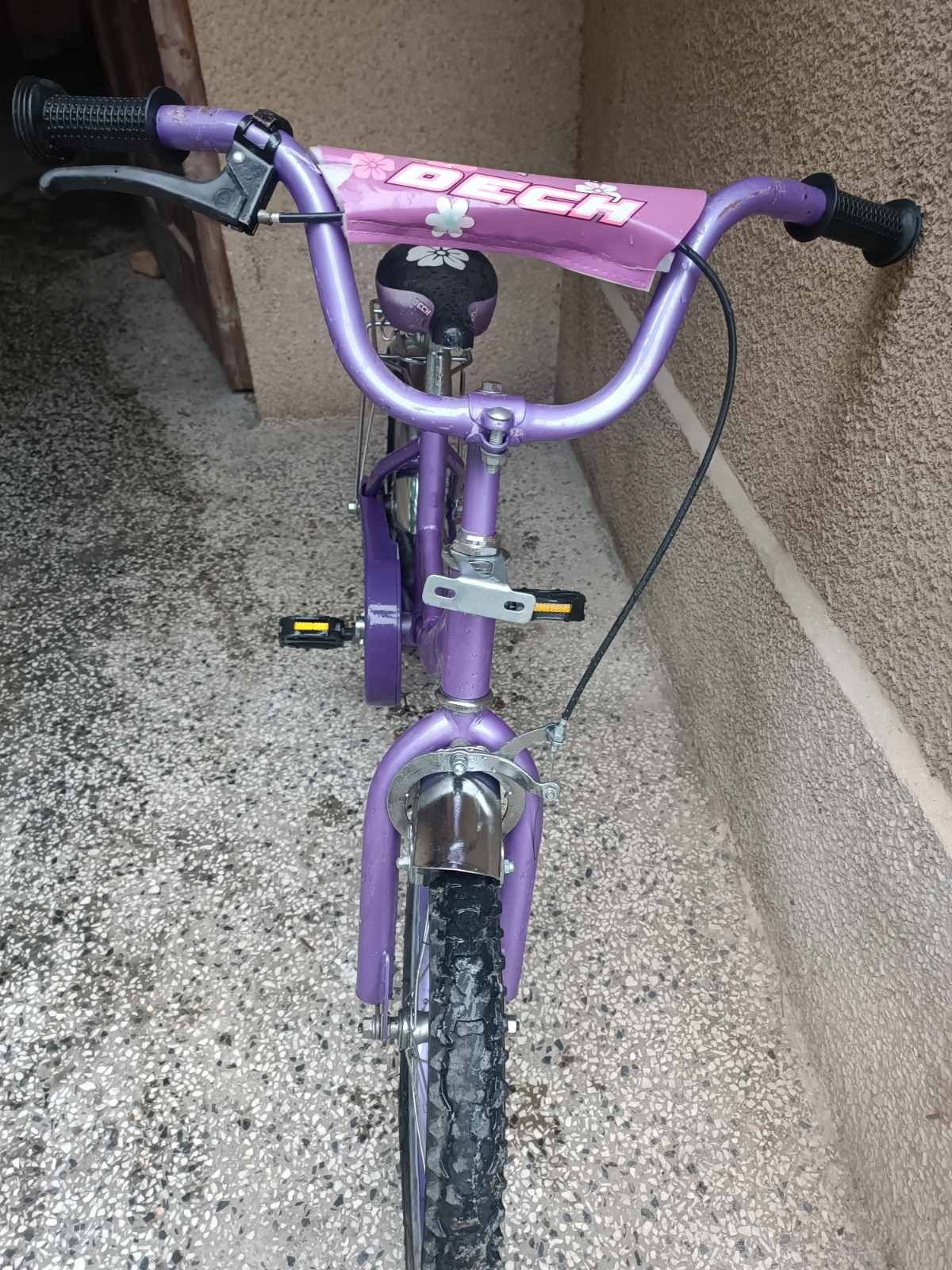 Детско лилаво колело 14 цола