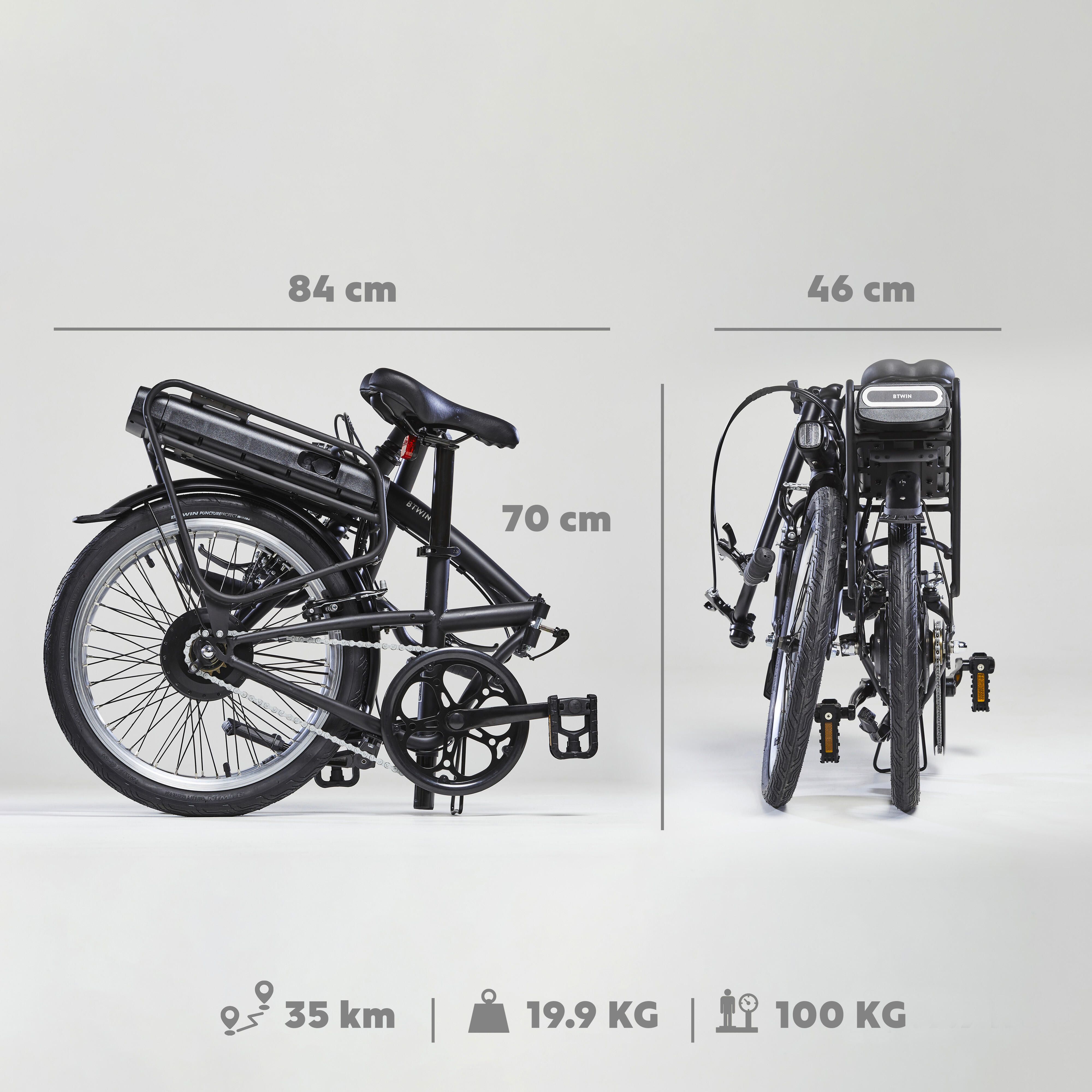 Bicicletă pliabilă electrică E Fold - produs resigilat (nou) Decathlon