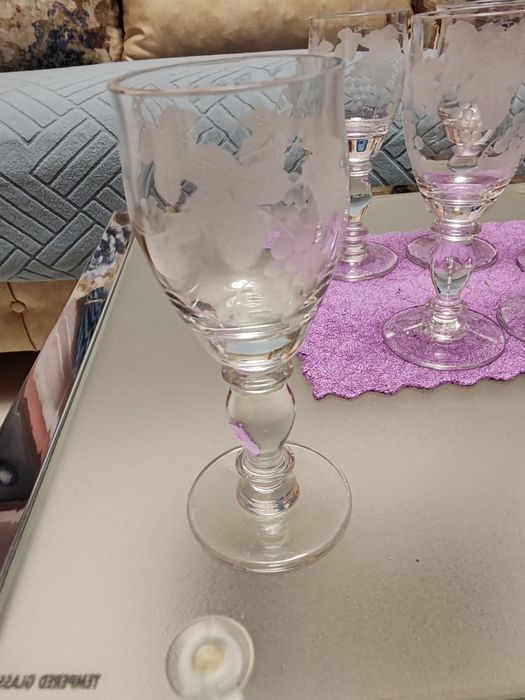 Set 6 pahare lichior semicristal