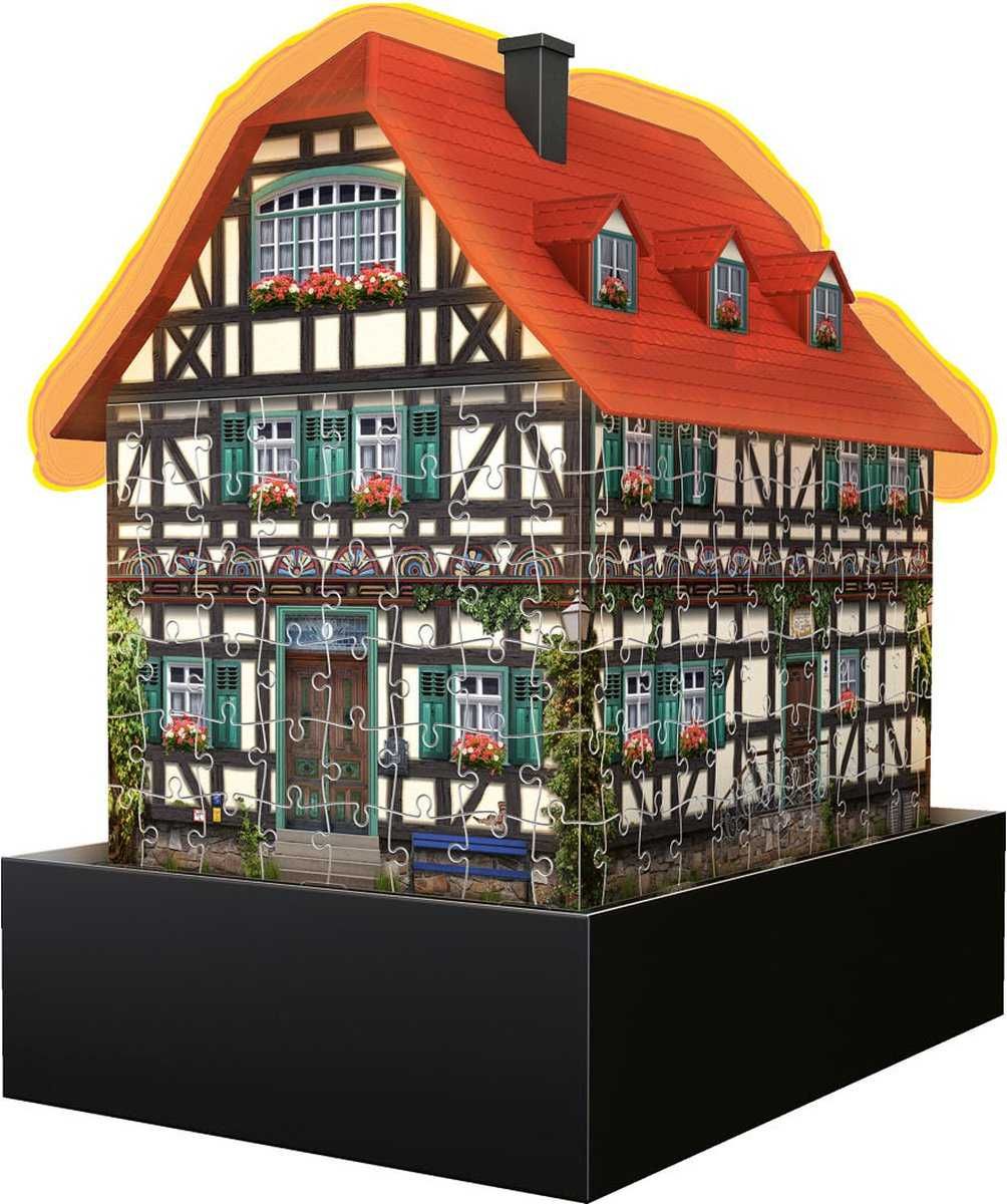 Ravensburger 3D пъзел Дървена къща-нощна версия, 12572