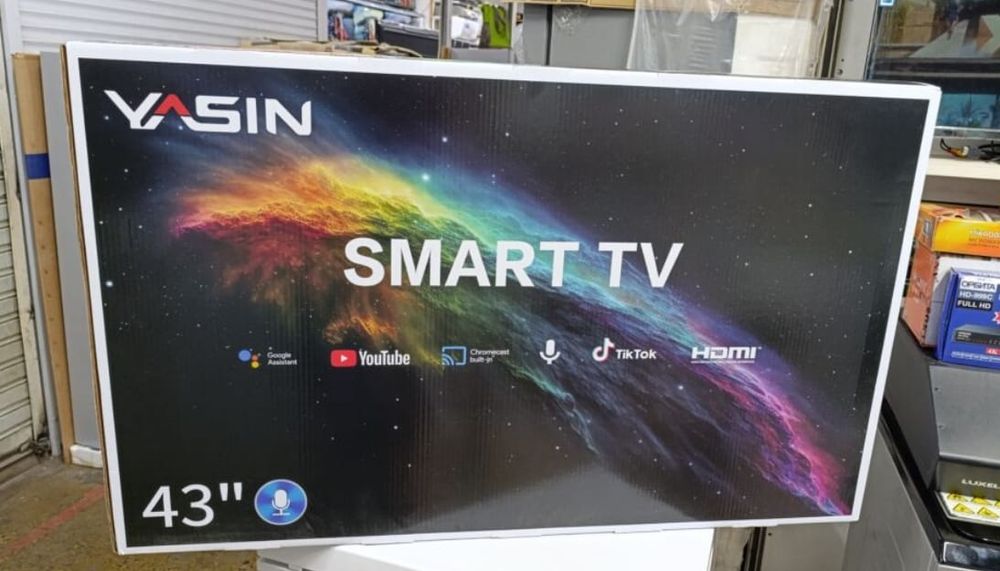 НОВЫЙ Yasin 110 см smart tv телевизор