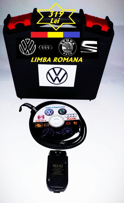 Interfata VCDS Hex V23.X Ultima Versiune, Kit Complet gama Vag