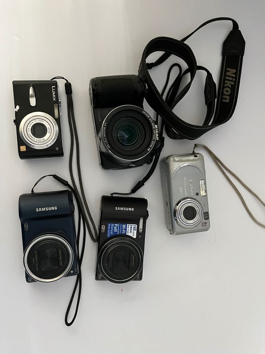 Комплект фотоаппаратов (5 шт) — рабочие, хорошее состояние