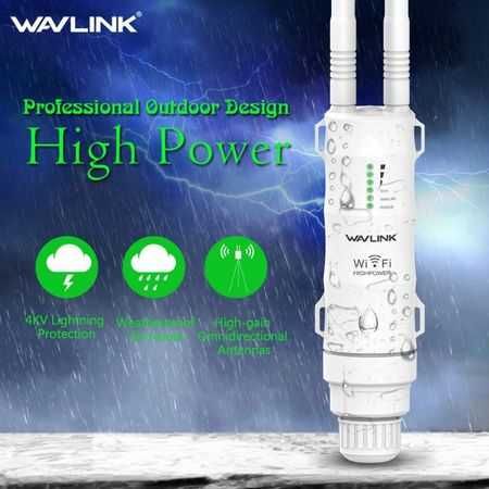 Wavlink AC600 Високомощен Водоустойчив 3в1 Репитър