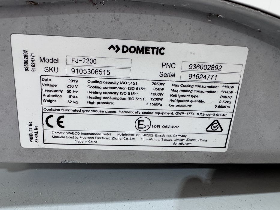 Aer  condiționat rulota camper Dometic FreshJet 2200