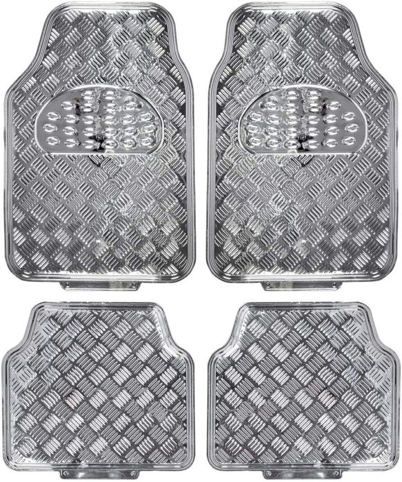 стелки за кола pvc alu look сиви 4броя sumex apa 1000