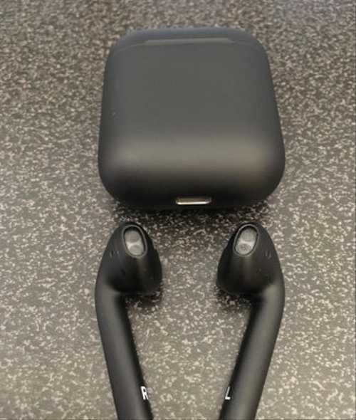 +ДОСТАВКА AirPods 2/2 black matte (qora matoviy) Dubai Lux