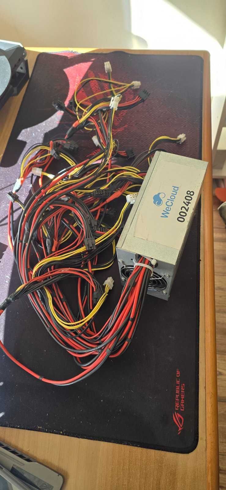 Продавам мощно захранване 1800W 90+ Gold с удебелени медни кабели