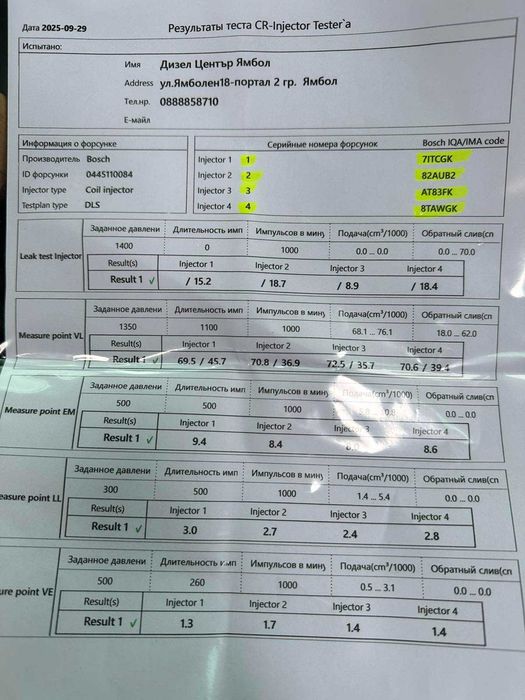 Дюзи Рено Еспейс 2.2 150 коня 2004г.