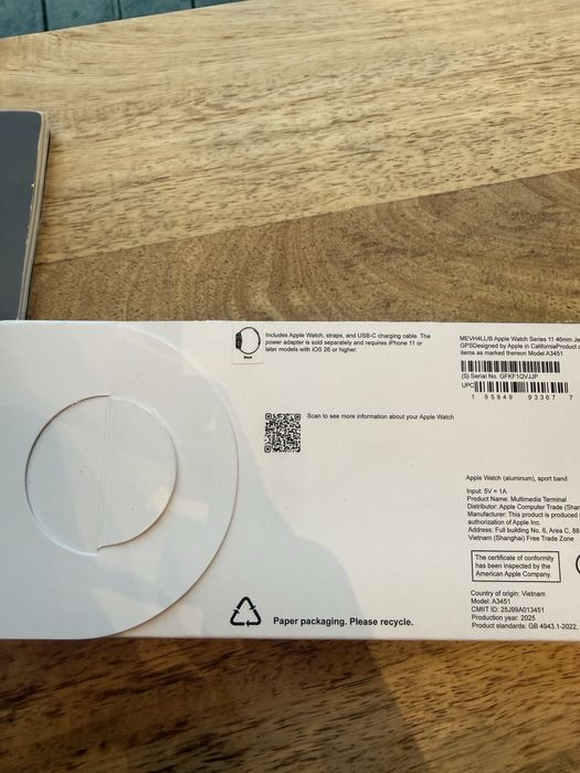 Apple Watch Series 11 Jet Black 46mm