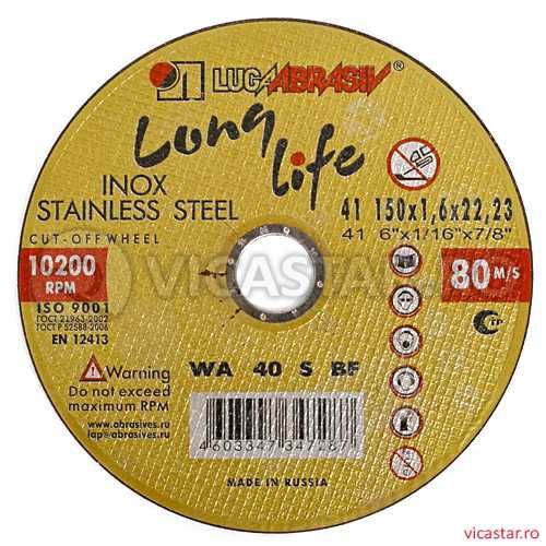 LUGADISC INOX 115,125,150, 180, 230