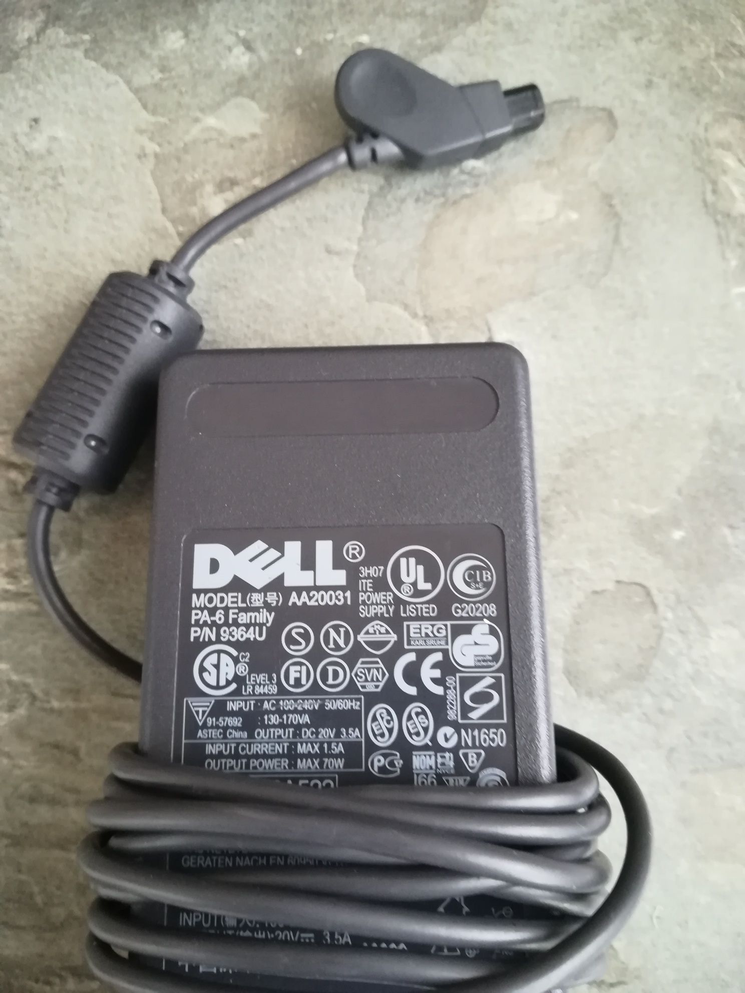 Оригинално зарядно Dell AA20031 Ac Adapter 20V 3.5A PA-6 Family