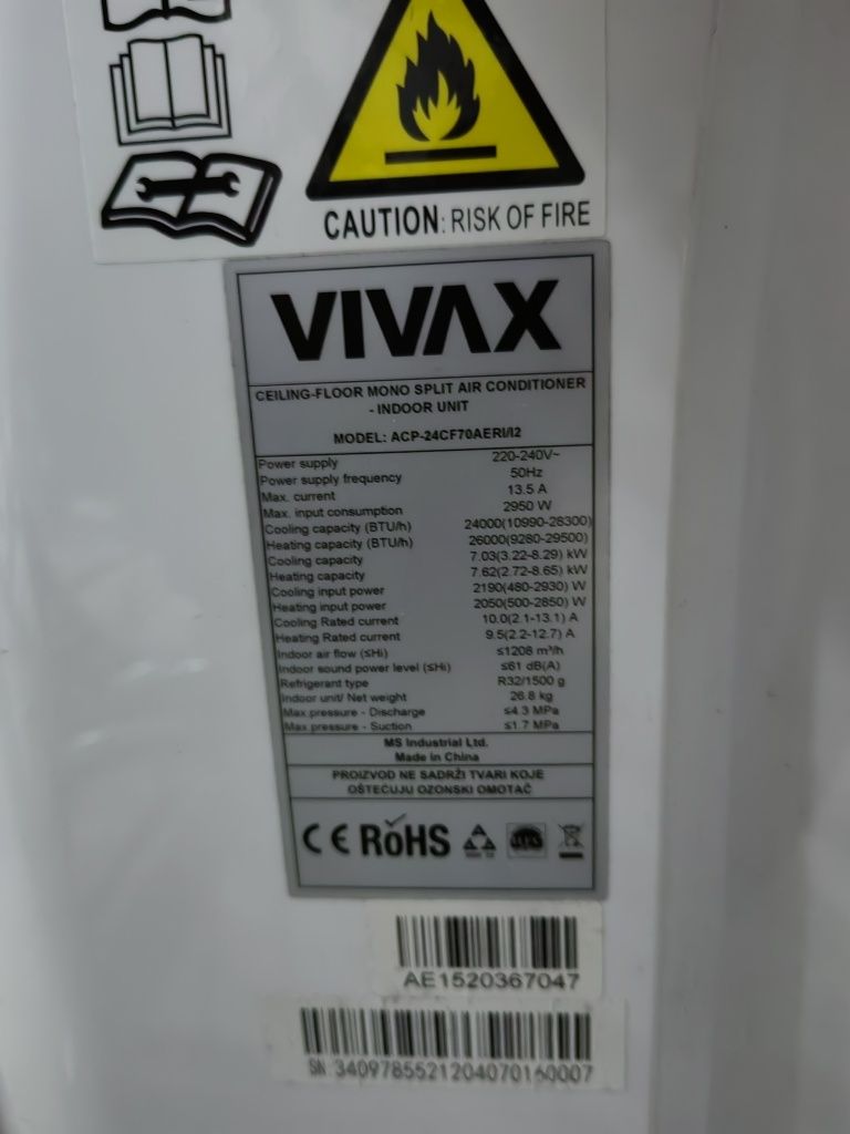 Aparat de aer conditionat VIVAX Profesional