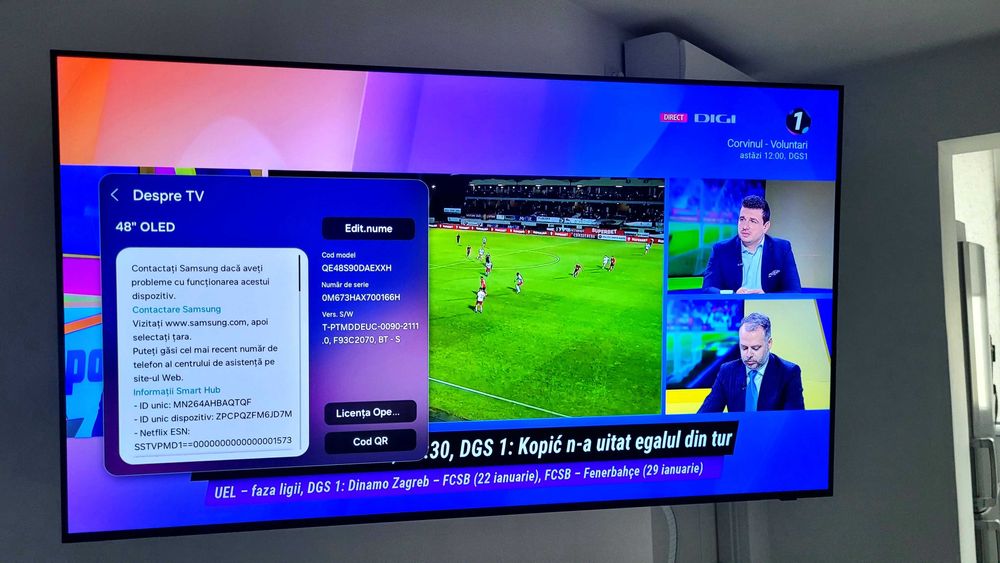 UHDQE48S90DAEXXH Televizor Samsung Vând Smart Tv OLED 48590D Smart