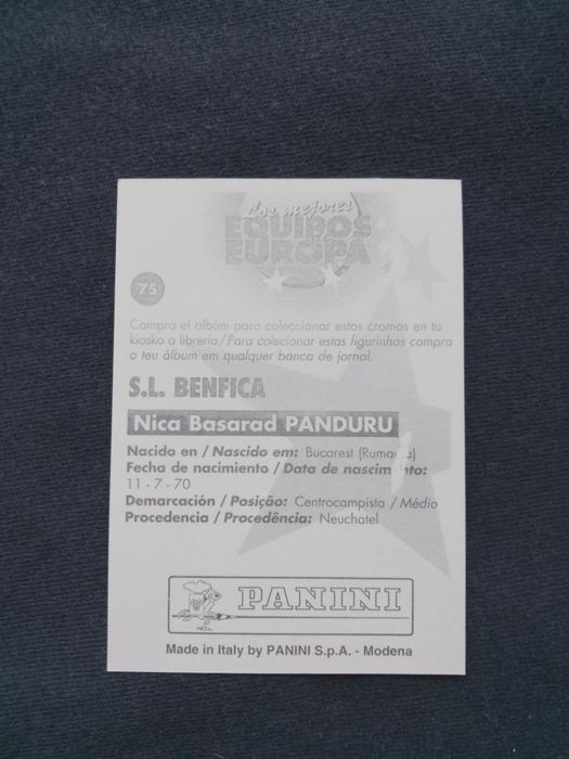 Basarab Panduru, Benfica Lisabona