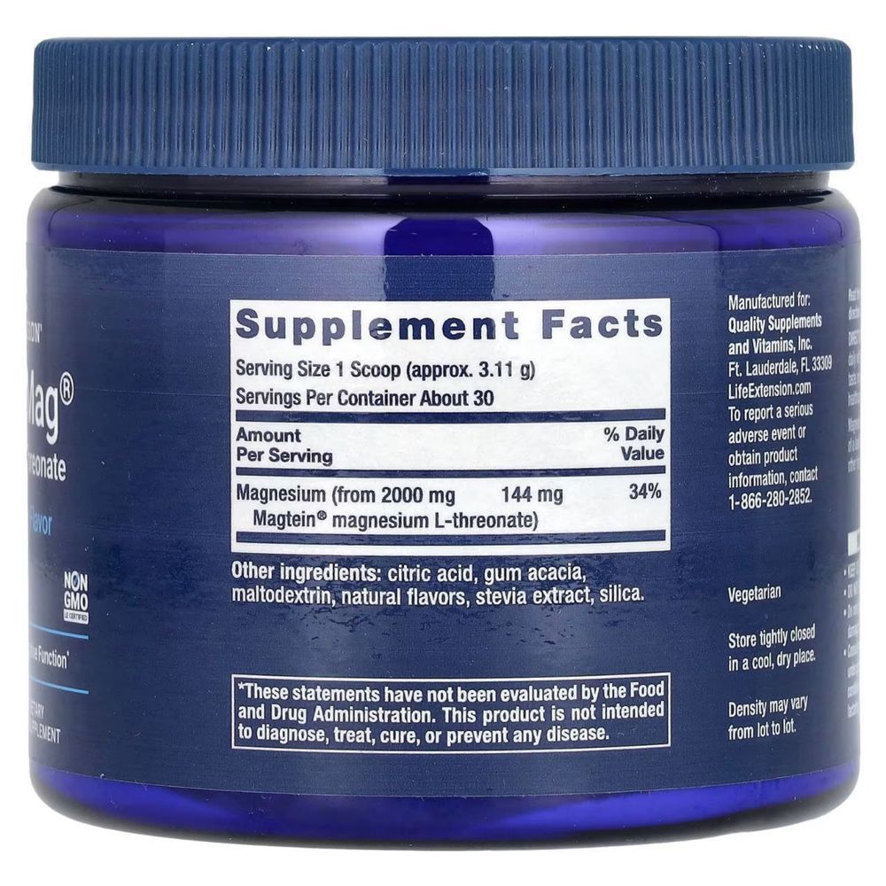 L-треонат магния Life Extension Neuro-Mag Magnesium L-Threonate
