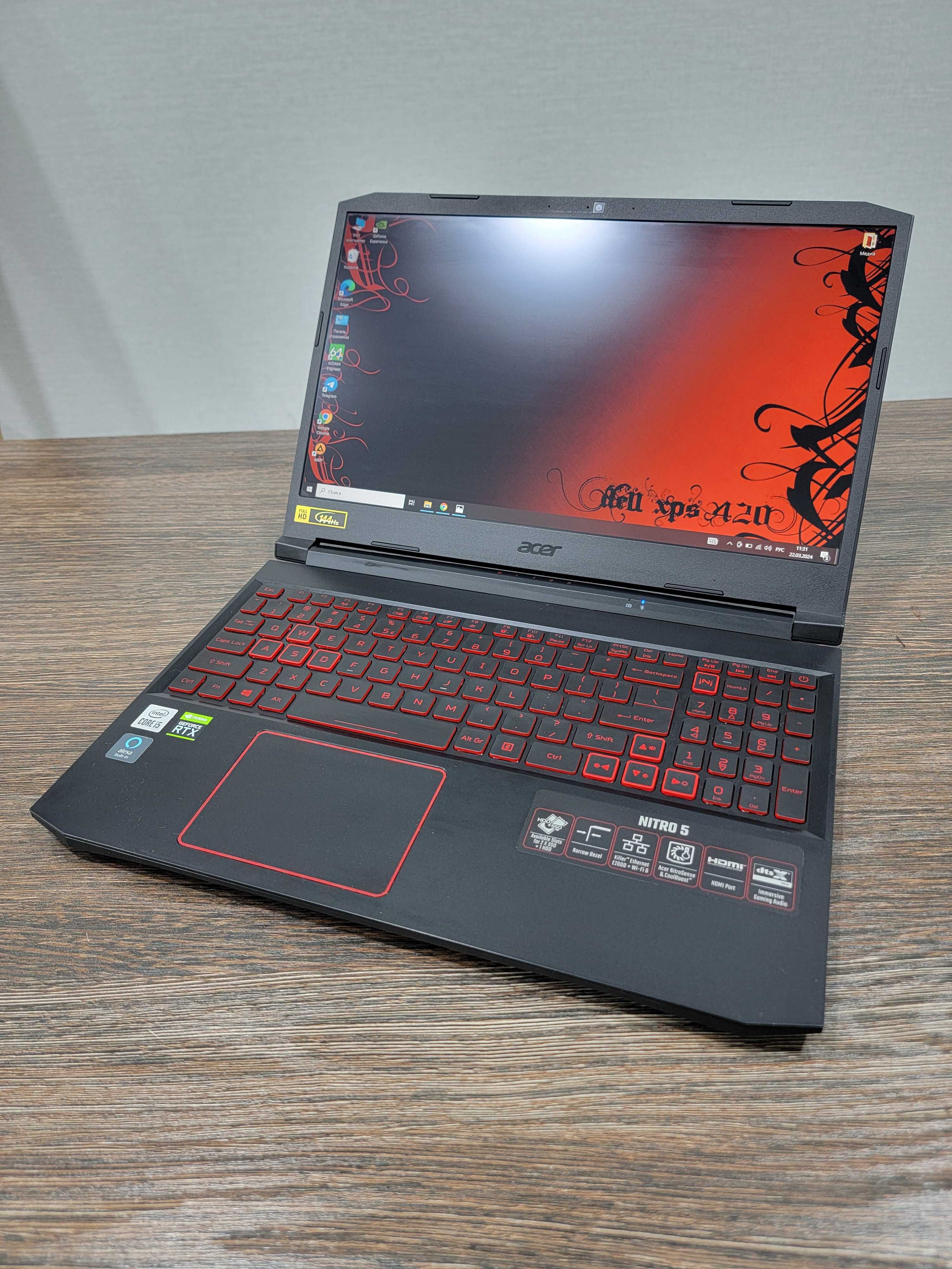 мощный i5 ноутбук Acer Nitro 5, для графических программ и игр