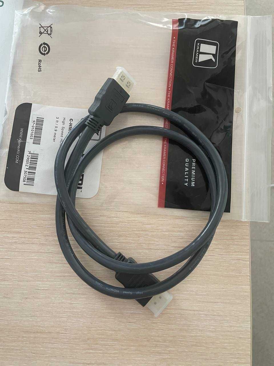 HDMI кабель марки Kramer C-HM/HM-3 3 ft/0.9 metr