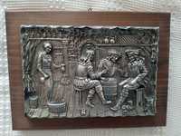 Tablou cositor/ zinc basorelief