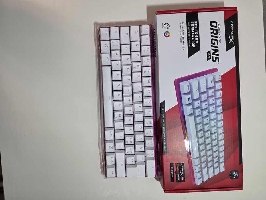 Tastatura gaming, HyperX, Alloy Origins 60, Aluminiu, USB-C, Iluminare