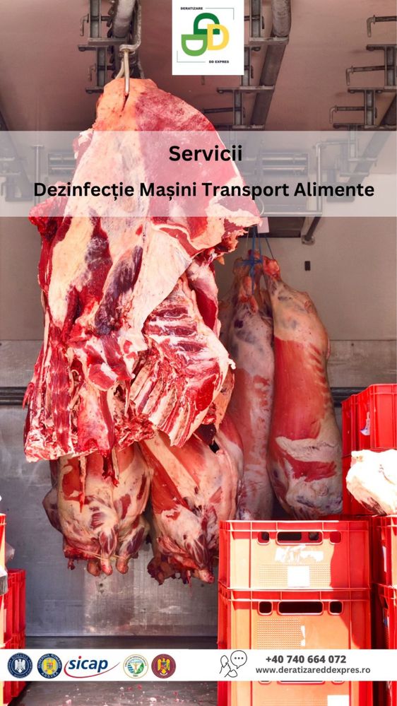 Dezinfecția mijloacelor de transport marfă și a animalelor