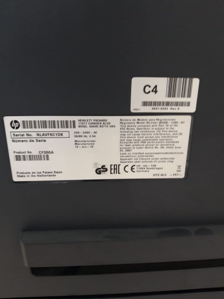 Принтер HP LaserJet Enterprise MFP M725