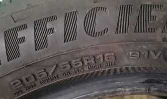 4 броя летни гуми GOODYEAR 205/55/R16, DOT 4019