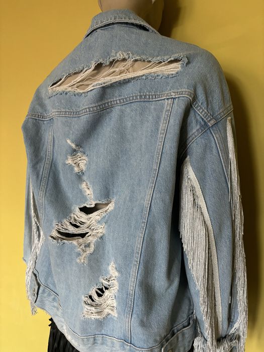 Jacheta franjuri de blugi