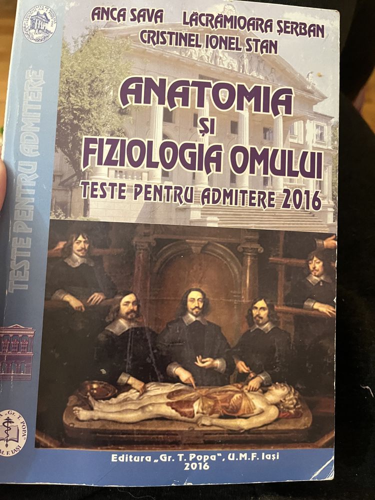 Carte grile admitere biologie  medicina Iasi 2016