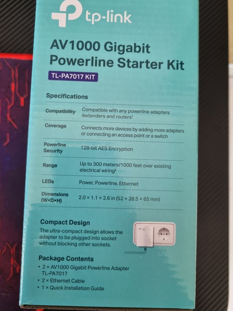 Gigabit powerline Av1000 gigabit